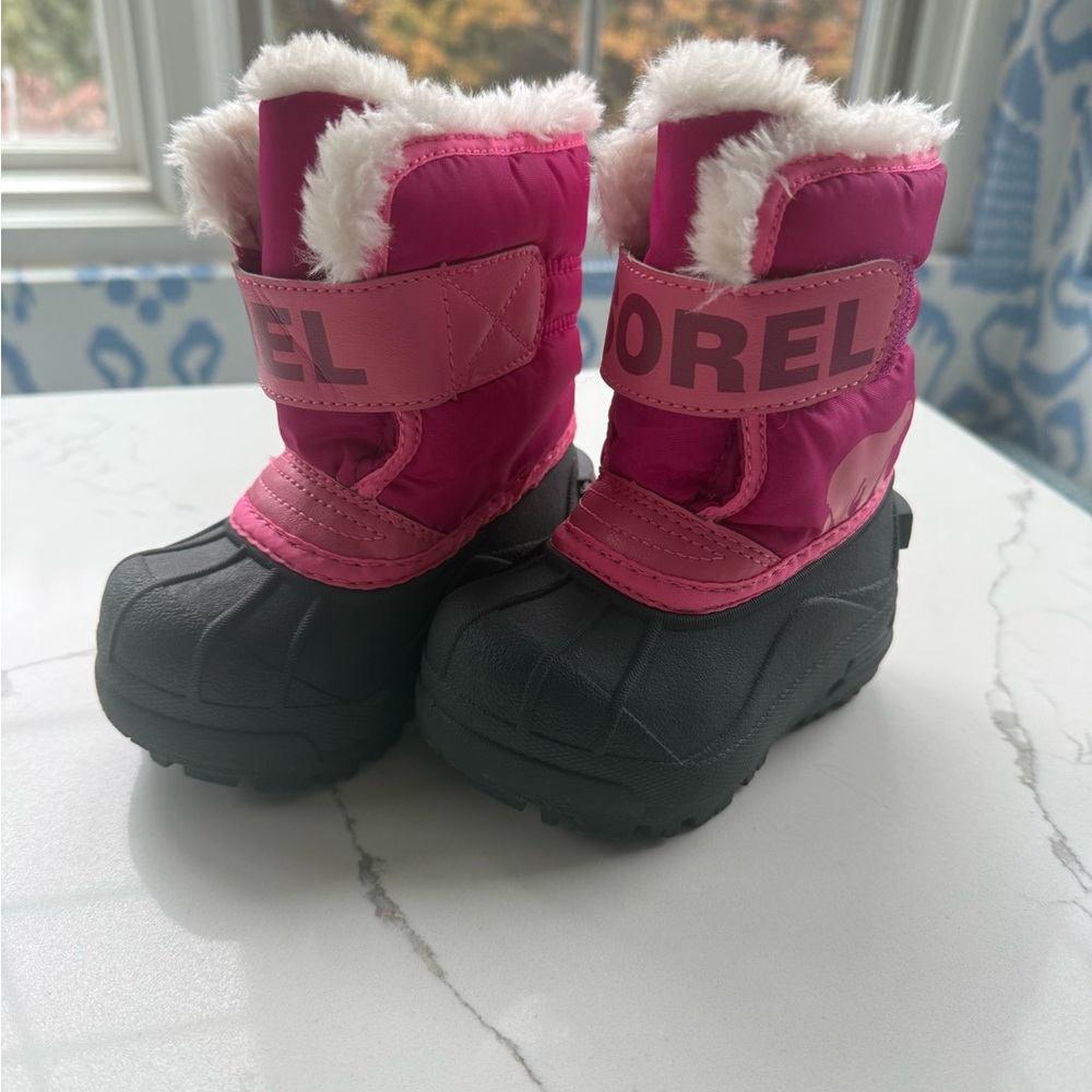 Sorel Kids Boots in Pink and Black